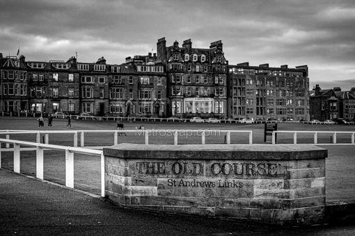 The Old Course at St Andrews Links -- St Andrews Black and White Photos