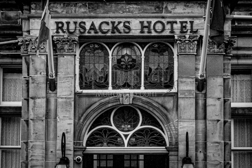 The Rusacks Hotel in St Andrews Scotland -- St Andrews Black and White Photos
