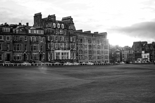 St Andrews Black and White Photography of The Valley of Sin 18th Hole Old Course St Andrews The Valley of Sin 18th Hole Old Course St Andrews -- St Andrews Black and White Photography