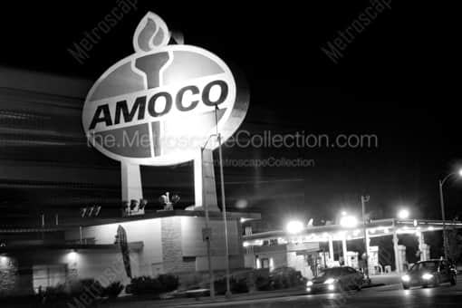 The Giant Amoco Sign -- St Louis Black and White Photos
