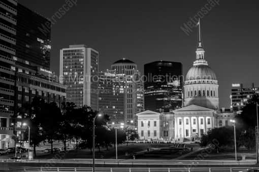 The St Louis County Courthouse Building -- St Louis Black and White Photos