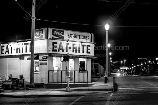 St Louis Black and White Photography of The Historic Eat-Rite Diner at Chouteau and 7th The Historic Eat-Rite Diner at Chouteau and 7th -- St Louis Black and White Photography