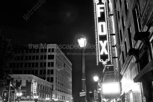 The Fox Theater and Grand Ave -- St Louis Black and White Photos