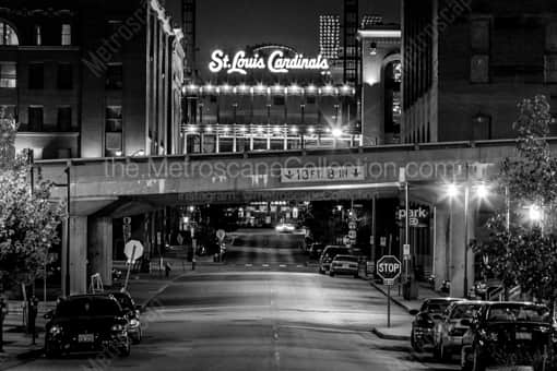 St Louis Cardinals New Busch Stadium -- St Louis Black and White Photos