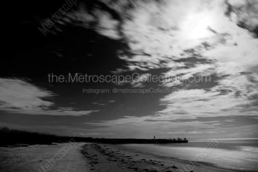 St Pete Beach Overnight -- St Petersburg Black and White Photography