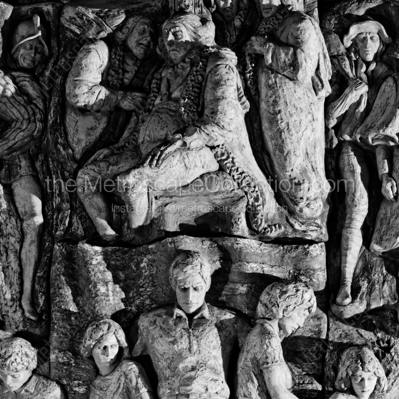 The Relief Sculpture on the Municipal Building landscape black and white Photography The Relief Sculpture on the Municipal Building landscape black and white Photography square crop