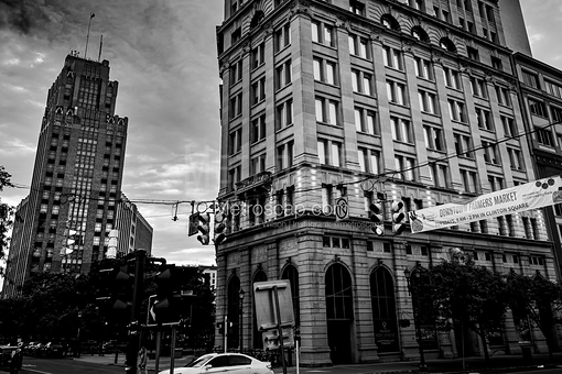 Hanover Square and Genesee Street -- Syracuse Black and White Art