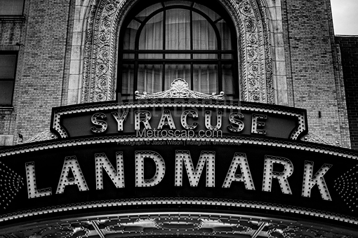 The Syracuse Landmark Theater -- Syracuse Black and White Art