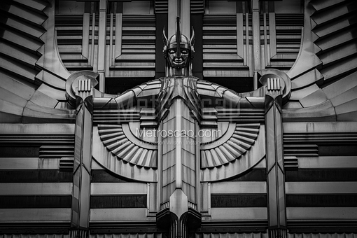 Niagara-Mohawk Power Building Detail -- Syracuse Black and White Art