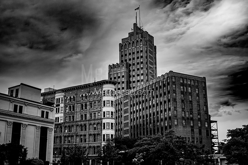 The State Building in Hanover Square -- Syracuse Black and White Art