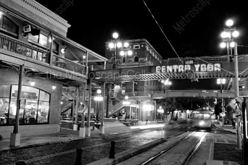 Centro Ybor City -- Tampa Black and White Photography