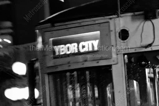Ybor City Streetcar -- Tampa Black and White Photography