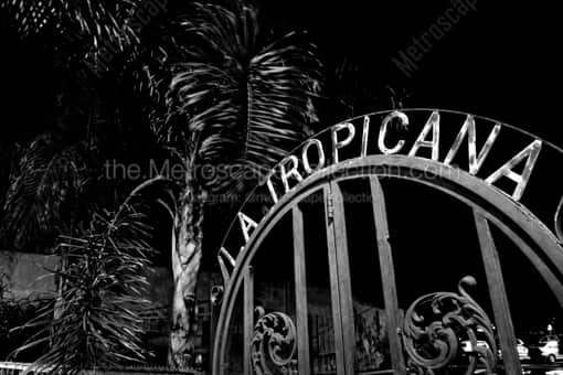 La Tropicana Gate in Ybor City -- Tampa Black and White Photography
