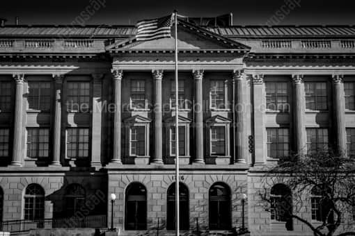 Toledo Black and White Photography of The US Court House and Custom House in Downtown Toledo The US Court House and Custom House in Downtown Toledo -- Toledo Black and White Photography