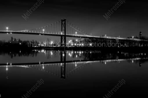 Toledo Black and White Photography of The Anthony Wayne High Level Bridge over the Maumee The Anthony Wayne High Level Bridge over the Maumee -- Toledo Black and White Photography