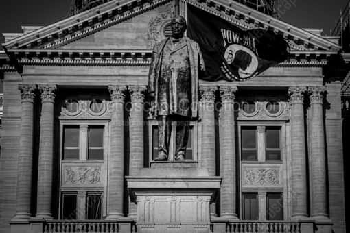 Toledo Black and White Photography of The Lucas County Courthouse and William McKinley Monument The Lucas County Courthouse and William McKinley Monument -- Toledo Black and White Photography