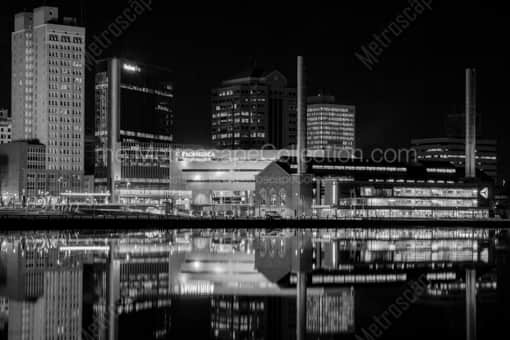 The Smoke Stacks at ProMedica Campus -- Toledo Black and White Photos