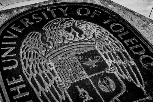 University of Toledo Seal -- Toledo Black and White Pictures