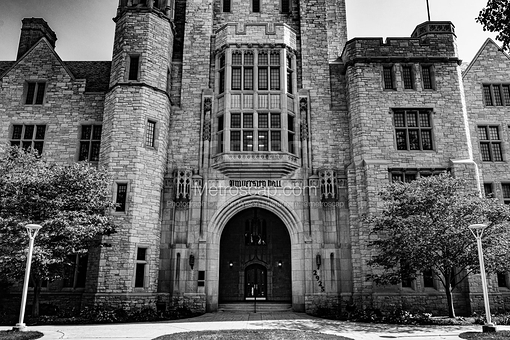 UToledo University Hall -- Toledo Black and White Pictures