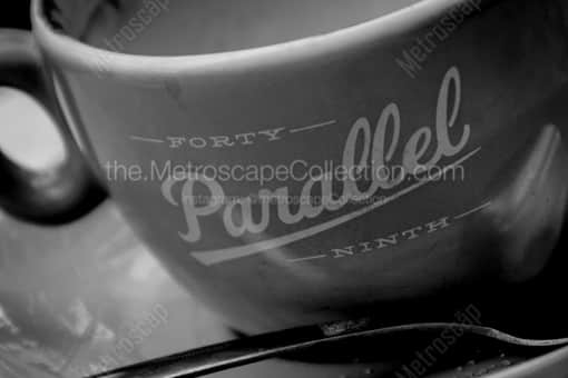 A Coffee Mug from 49th Parallel -- Vancouver Black and White Photography