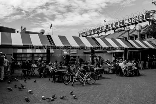 Granville Island Public Market -- Vancouver Black and White Photography
