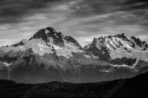 Mt. Murchison near Squamish BC -- Vancouver Black and White Photography