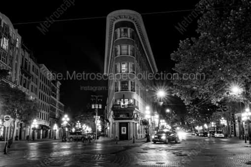 Powell Street in Gastown -- Vancouver Black and White Photography