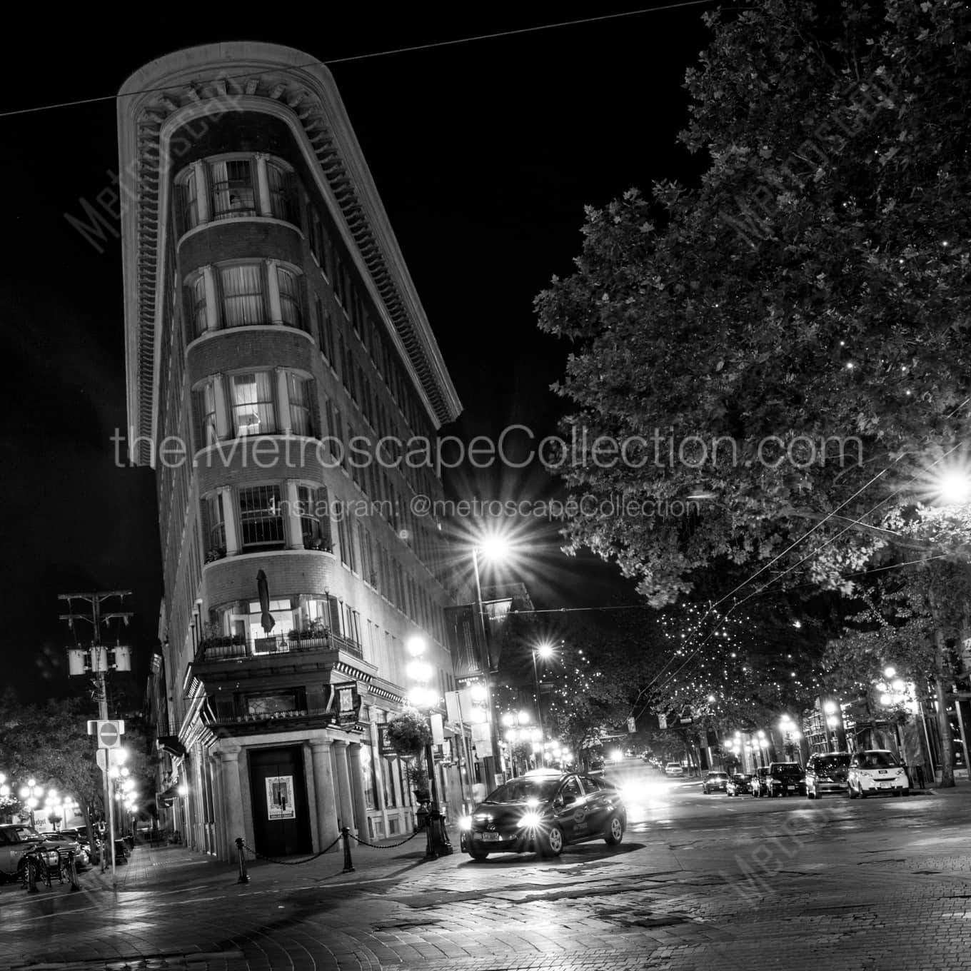 Powell Street in Gastown landscape black and white Photography Powell Street in Gastown landscape black and white Photography square crop
