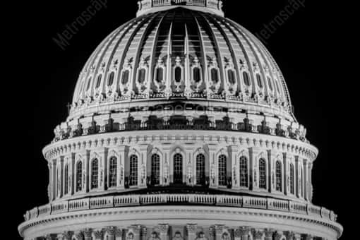 The US Capitol Building Dome -- Washington DC Black and White Photos