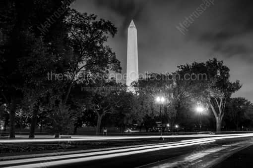 The Washington Monument from Independence Avenue -- Washington DC Black and White Photos
