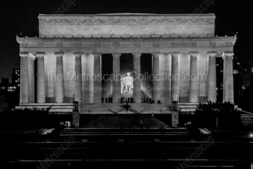 The Lincoln Memorial and Reflecting Pool -- Washington DC Black and White Photos