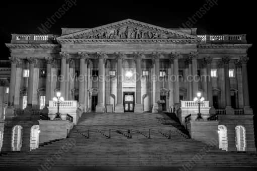 The Senate Side of the US Capitol Building -- Washington DC Black and White Photos