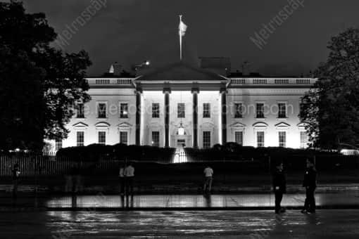 The White House -- Washington DC Black and White Photos