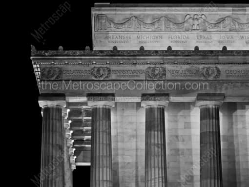 The Lincoln Memorial -- Washington DC Black and White Photos
