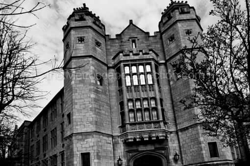 Youngstown Black and White Photography of Jones Hall on Youngstown State University Campus Jones Hall on Youngstown State University Campus -- Youngstown Black and White Photography
