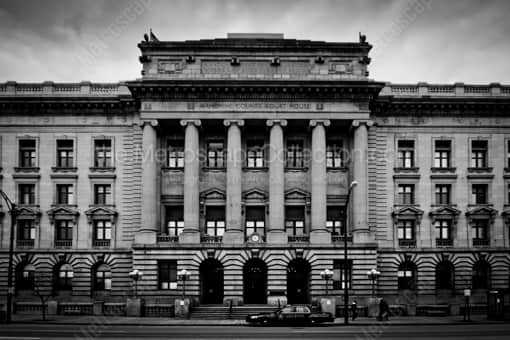 The Mahoning County Courthouse -- Youngstown Black and White Photography