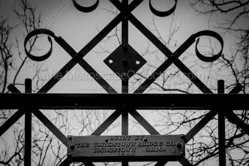 The Top of the Cinderella Bridge -- Youngstown Black and White Photography