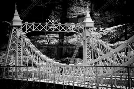The Cinderella Bridge in Mill Creek Park -- Youngstown Black and White Photography