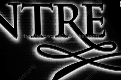 The Covelli Centre Sign -- Youngstown Black and White Photography