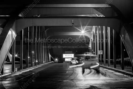The Youngstown Spring Commons Bridge -- Youngstown Black and White Photography