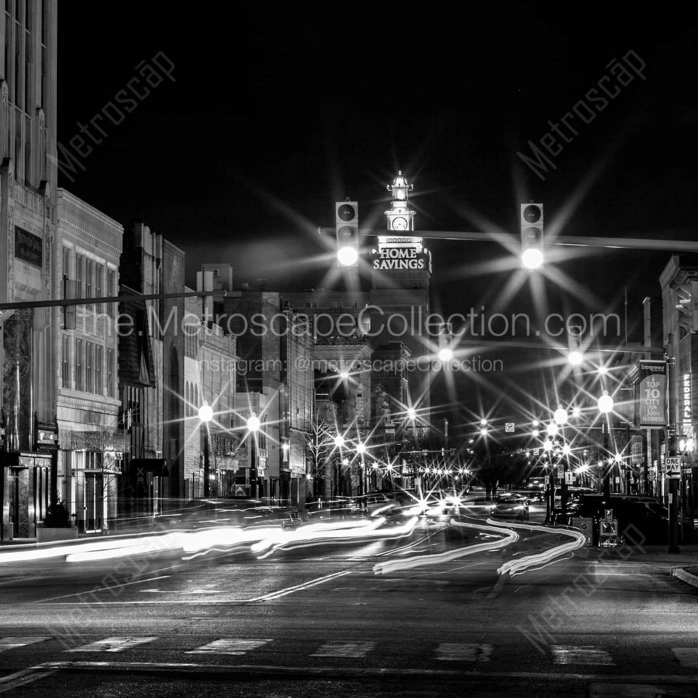 Home Savings Bank on Federal Plaza landscape black and white Photography Home Savings Bank on Federal Plaza landscape black and white Photography square crop