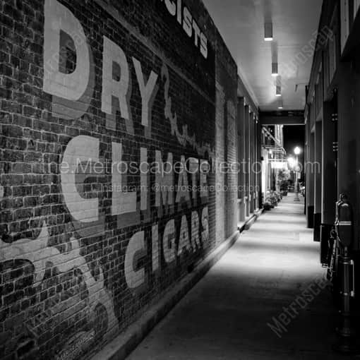 Dry Climate Cigars Wall Mural in Downtown Aspen -- Aspen Black and White Photography