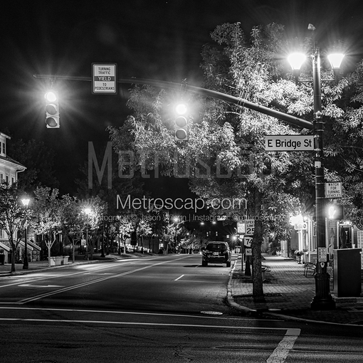 Downtown Dublin at Night -- Dublin Black and White Pics