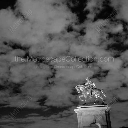 The Sam Houston Statue in Hermann Park -- Houston Black and White Photography