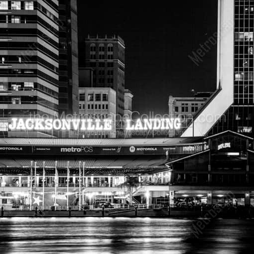 Jacksonville Landing -- Jacksonville Black and White Photography