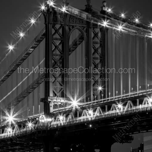 The Manhattan Bridge -- New York City Black and White Photography