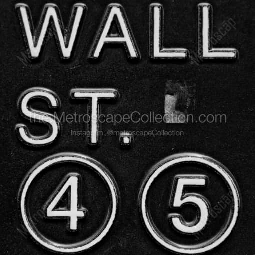 Wall Street Station -- New York City Black and White Photography