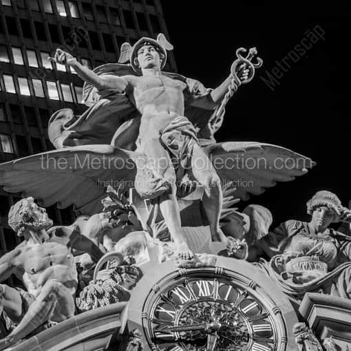 The Top of Grand Central Station -- New York City Black and White Photography