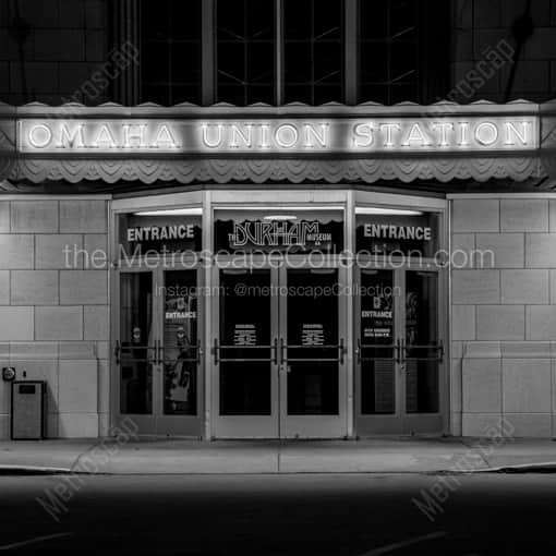 The Omaha Union Station Durham Museum -- Omaha Black and White Photography