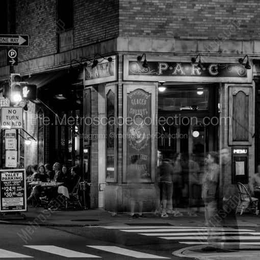 Stephen Starr's Parc on Rittenhouse Square -- Philadelphia Black and White Photography